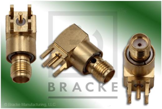 直角SMA母'旋转接头' PCB安装连接器缩略图